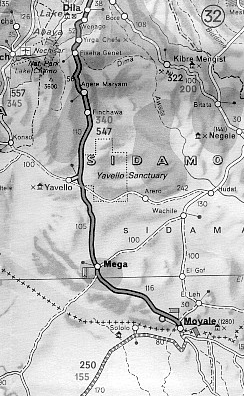Moyale - граница Эфиопии и Кении.