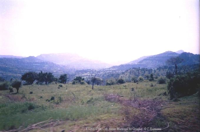 Пейзажи горной Эфиопии.