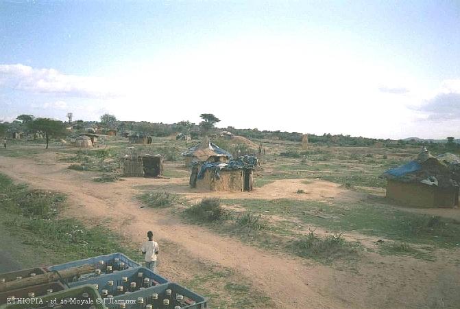Окраины южно-эфиопской деревни Мояле.