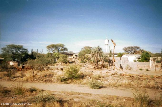 На окраине города Омаруру. Намибия.