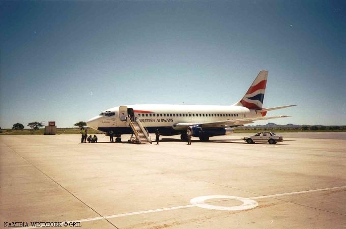 Аэропорт "Виндхук". Британский "Боинг" до Йоханнесбурга.