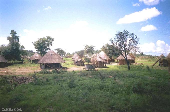 Деревня в Замбии.